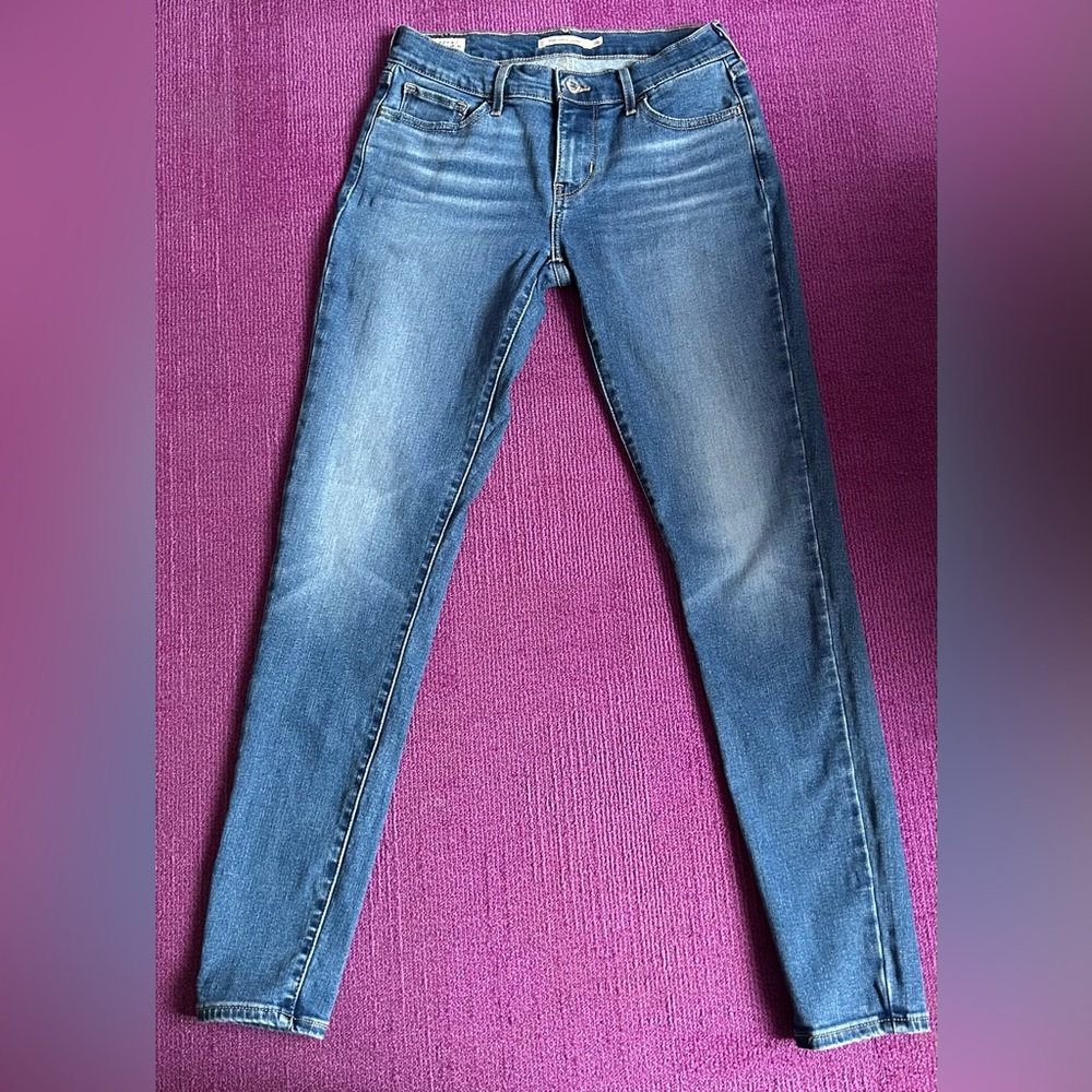 Levi's 710 Jeans Women’s 26 Super Skinny Slim Fit Stretch Light Wash Blue Denim
